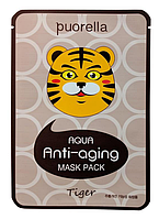 Омолаживающая маска для лица Puorella Animal Masks Тигр 21 г