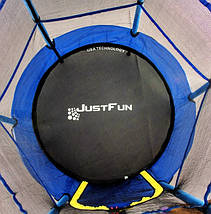 Батут Just Fun 140 см. Для будинку і вулиці. Синій, фото 3