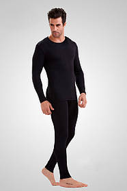 Термобілизна-чоловіче оптом колір чорна норма з начосом (46-56)