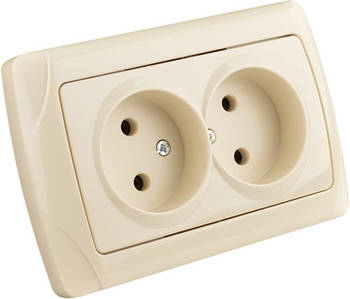 VI-KO CARMEN Розетка крем 2-а б/з (12)