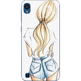 Чохол з картинкою силіконовий для ZTE Blade A5 2019 Блондинка