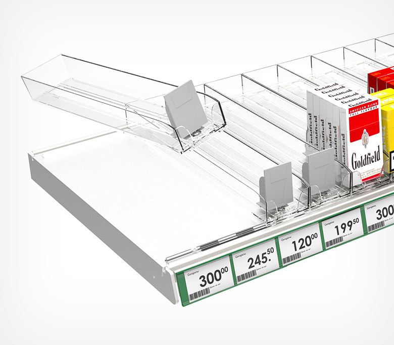 Лоток для цигарок з штовхачем 285 мм пластиковий, фото 1