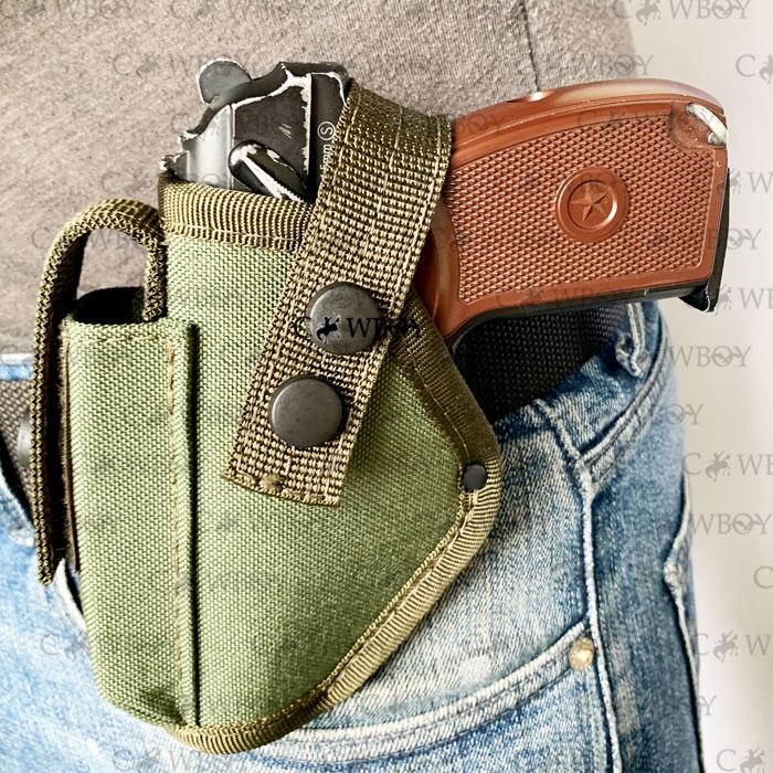 Кобура поясна ПМ із чохлом під магазин ЛЕВША (Cordura 1000D, олива)