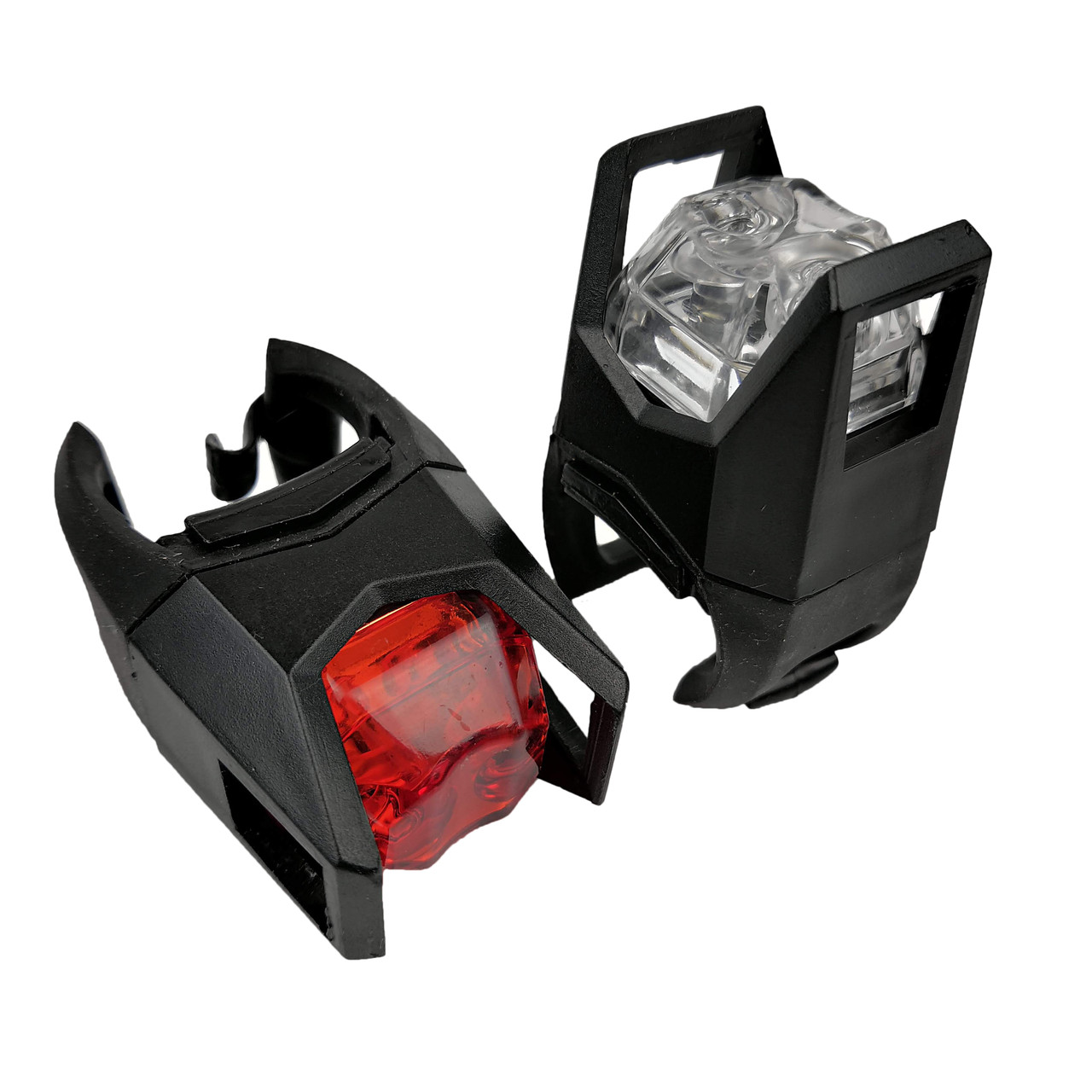 Велосипедні габаритні ліхтарі LED червоний і білий