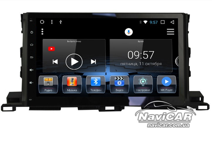 Штатна магнітола для Toyota Highlander 2015+ на Android