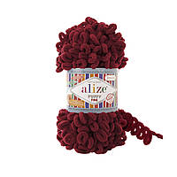 Пряжа Alize Puffy Fine 107 вишня