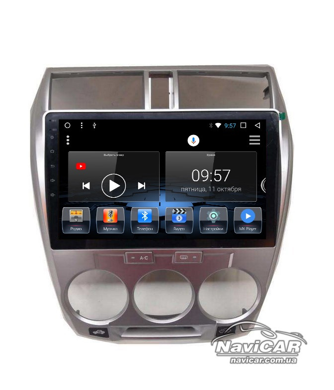 Штатна магнітола для Honda City 2008+ (кондиціонер) на Android
