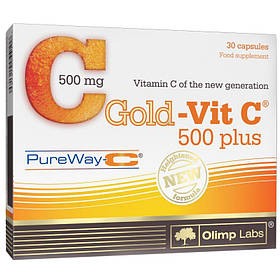 Вітаміни та мінерали Olimp Gold-Vit C 500 Plus, 30 капсул