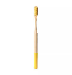 Щітка зубна бамбукова 19см жовтий