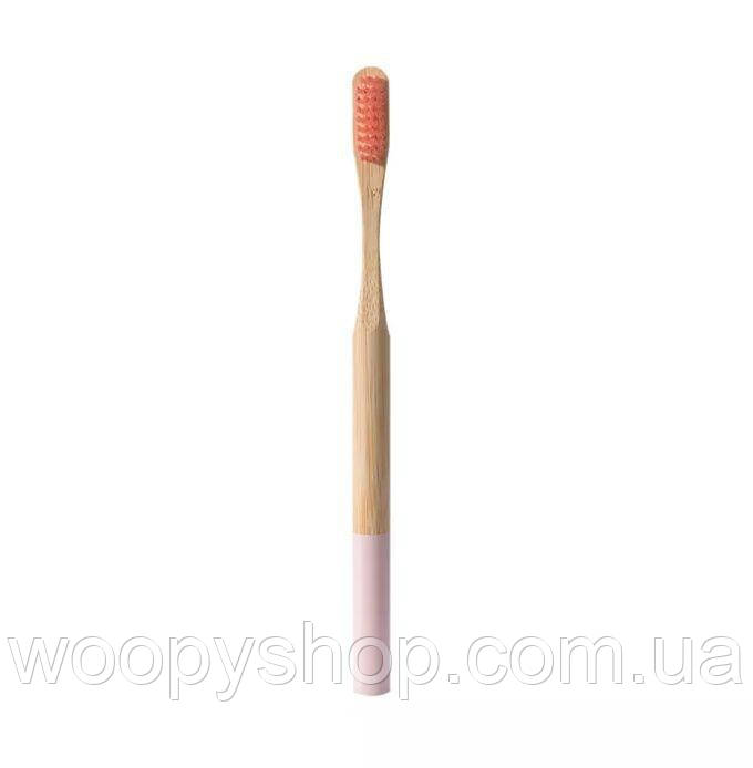 Щітка зубна бамбукова 19см рожевий