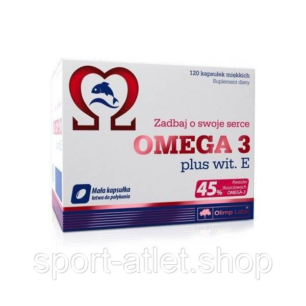 Вітаміни та мінерали Olimp Omega 3 45% + vit E, 120 капсул