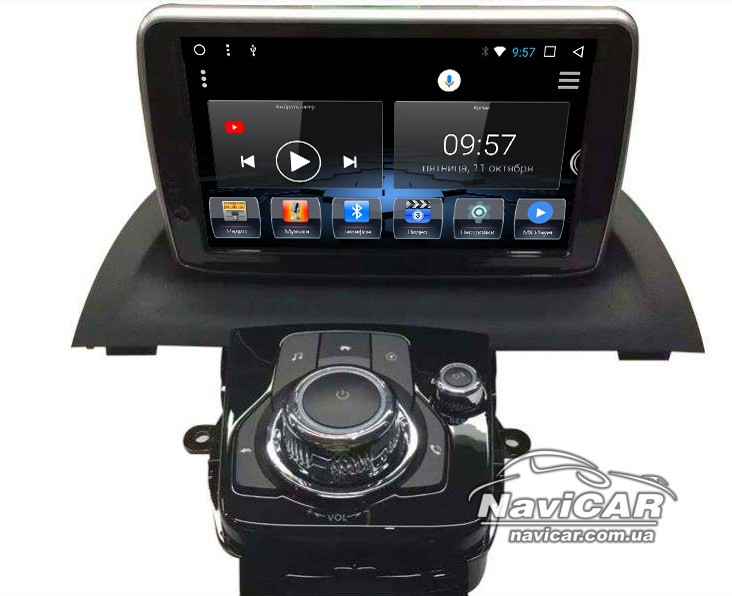 Штатна магнітола для Mazda 3 2014+ (з кнопками) на Android