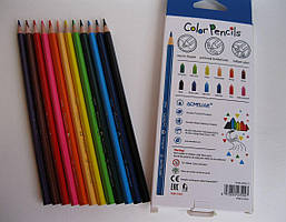 Кольорові олівці Acmeliae, трикутні 12 кольорів