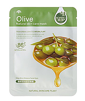 Тканинна маска для шкіри обличчя Rorec Natural Skin Olive Mask Олива 30 г