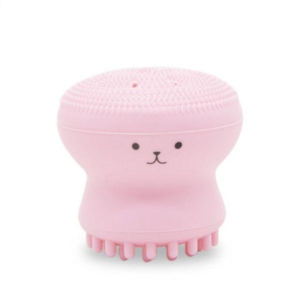 Відлущуюча силіконова щіточка для очищення пір і масажу обличчя Etude House My Beauty Tool рожева, фото 1