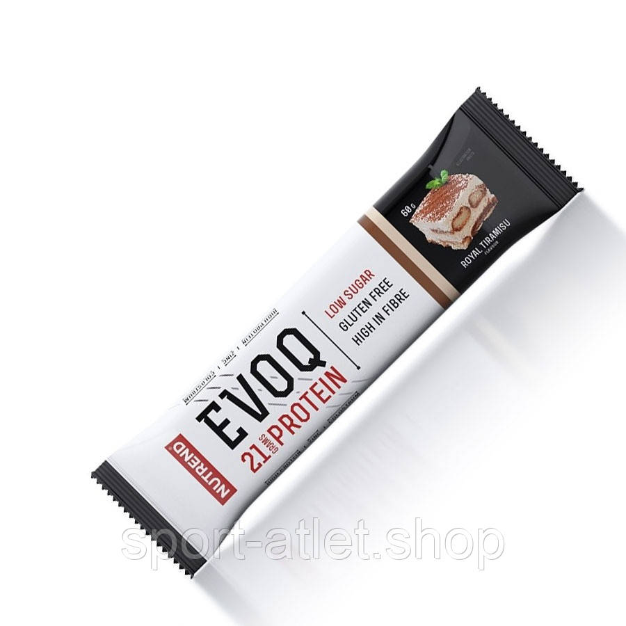 Батончик Nutrend Evoq 21 Protein Bar, 60 грамів Тирамісу
