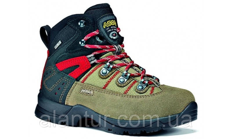 Дитячі трекінгові черевики Asolo PHANTOM wool black, водонепроникна замша, GORE-TEX, 359 г
