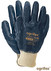 Робочі рукавички захисні вкриті нітрилом Ogrifox OX-NITEREST BEG