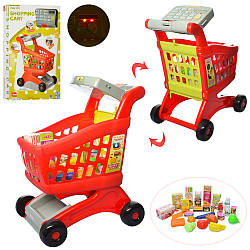 Іграшковий дитячий магазин, візок із касовим апаратом, продукти XS-14059A