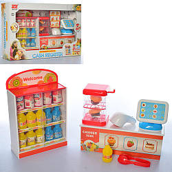 Іграшковий дитячий магазин, прилавк, калькулятор, сканер, продукти 7219