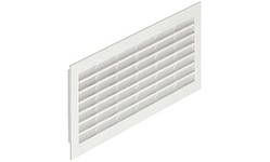 Решітка вентиляційна пластмаса біла 299x120 мм