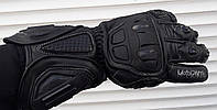 Зимние мото перчатки Moto sparta краги черные кожаные XL