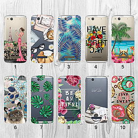 Силіконовий чохол з малюнком для Alcatel 6032X OneTouch Idol Alpha (new collection)