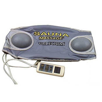 Масажний пояс для схуднення живота Sauna Massage Velform (Silver)