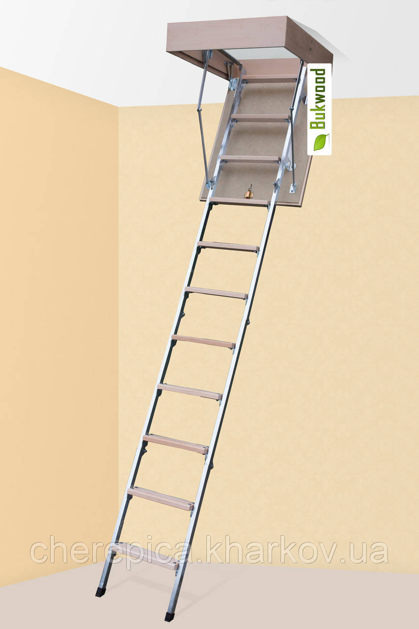 Чердачная лестница Bukwood ECO Metal ST 120х60, 120х70, 120х80, 120х90, 130х60, 130х70, 130х80, 130х90