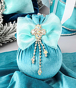 Ялинкові тканинні кулі ручної роботи