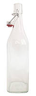 Пляшка Litva White EverGlass квадратна 0.5 л. з бугельним замком.