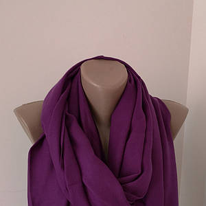 Жіночий палантин шарф однотонний.Фіолетовий.Кашемір 180/80