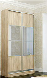 Передпокій - купе УНІ 900х45х210 см Комбі 4 ДСП+дзеркала Mebel Star