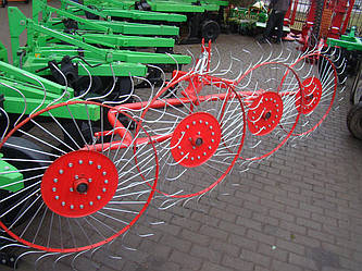 Граблі-ворошки 4 колеса Agromech Польща