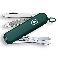 Нож Victorinox Classic Sd 58 мм 7 функций Зеленый (0.6223.4) оригинальный