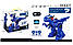 Інтерактивний Динозавр 2629-T15A на радіокеруванні, 30 см, акумулятор, синій, фото 5