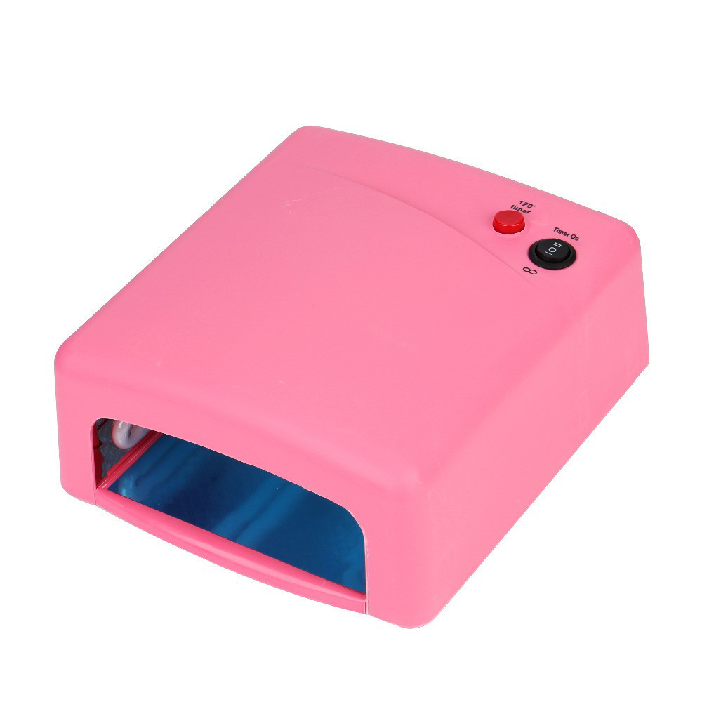 Лампа для нігтів ультрафіолетова RIAS K818 36Вт Pink (4_648926681)