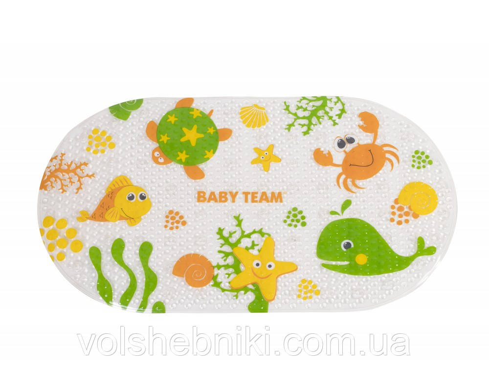 Килимок для ванни Baby team, 0+, арт. 7415