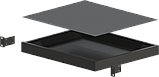 Корпус металевий 1U-370S в 19" стійку Rack 430х370х44, фото 4