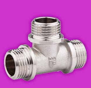 Трійник латунний