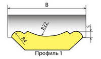 Фреза для виготовлення речкового плінтуса (Профіль 1-36)