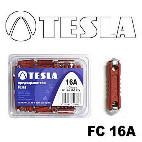 Запобіжник TESLA FC "CONTINENTAL" циліндр. 16А (TS FC 16A), фото 1