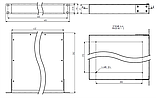 Корпус металевий 1U-260S в 19" стійку Rack 430х260х44, фото 5