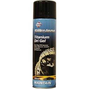 Масло для змащення ланцюгів 0.5л Silkolene Titanium Dri Gel Для будь-яких ланцюгів, в тому числі з сальниками О-і Х-подібної форми, фото 1