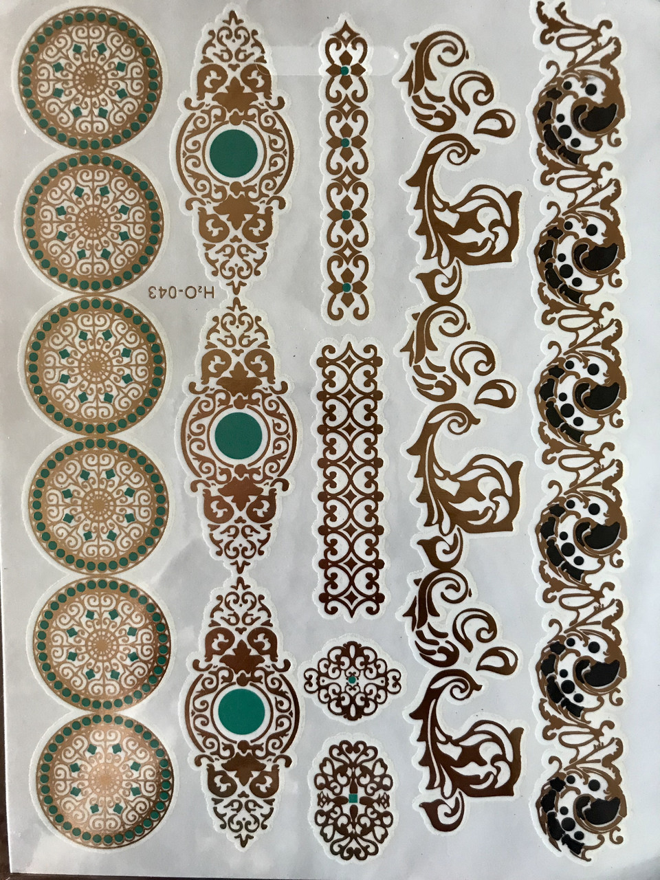 Metallic Flash Tattoos, флэш тату, золотая татуировка, №26