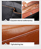 Шкіряна жіноча сумка з натуральної шкіри. Сумка шоппер жіноча (чорна), фото 9