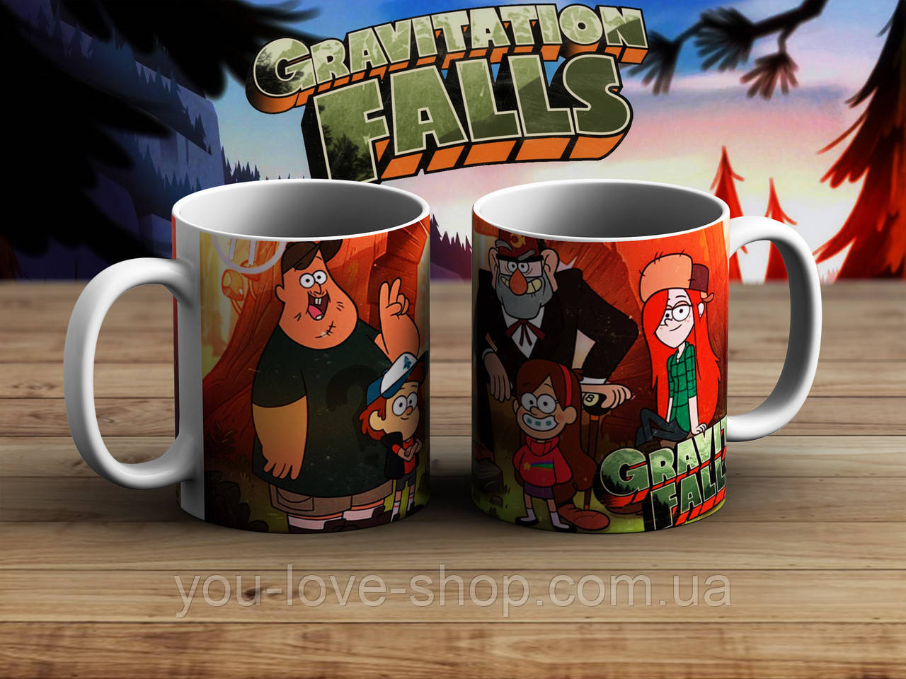 Чашка команда mystery shack Гравити Фолз / Gravity Falls