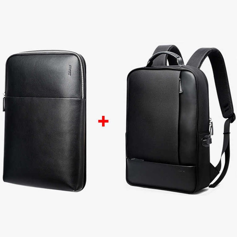 Діловий рюкзак і папка Bopai 2в1 з USB-портом і відділенням для ноутбука, чорний (851-002611)