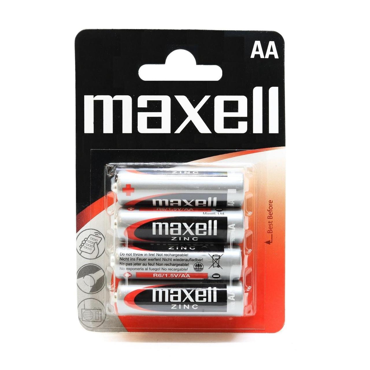 Сольова батарейка Maxell AA/LR6 (4шт)