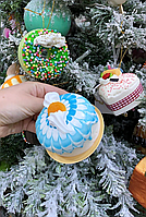 Набір з 12 підвісок на ялинку Десерт 801-108. Новогодний декор